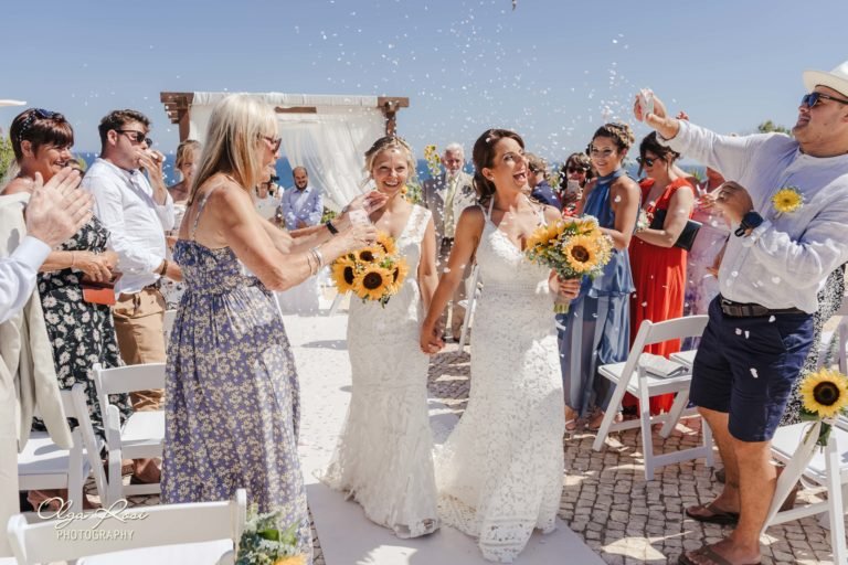 Algarve wedding photography - two brides wedding photographer algarve