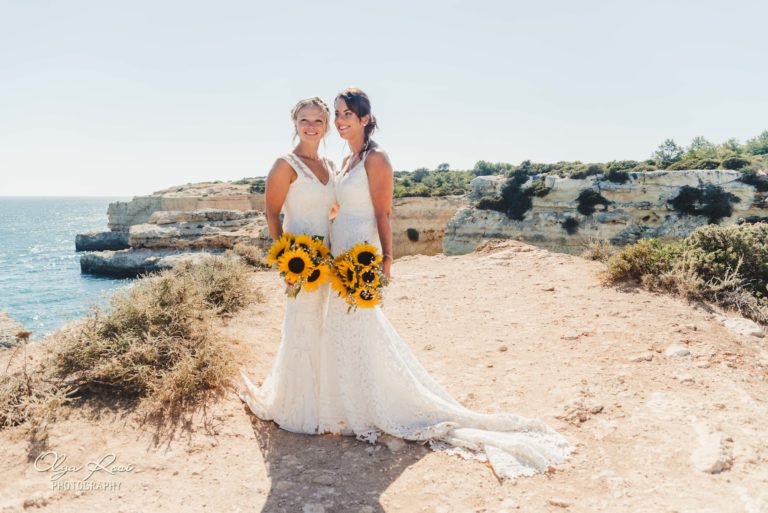 Algarve wedding photography, Carvoeiro - two brides Algarve wedding photography, Carvoeiro - two brides