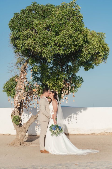 Lady of the rock wedding
