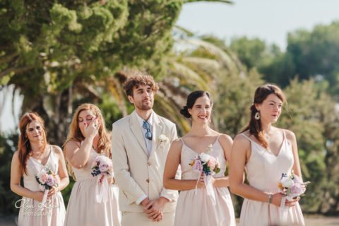 Pestana Alvor Praia wedding ceremony with ocean view, bridesmaids - Algarve photographer Olga Rosi Pestana Alvor Praia wedding ceremony with ocean view - Algarve photographer Olga Rosi