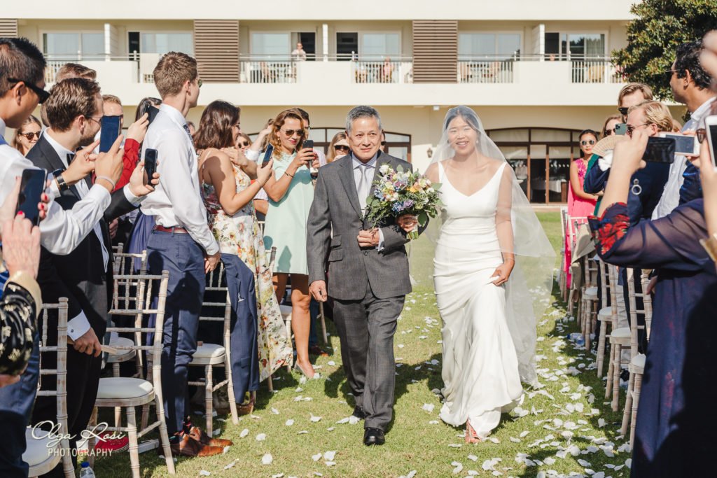 Pestana Alvor Praia wedding ceremony with ocean view - Algarve photographer Olga Rosi