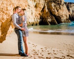 Alvor Algarve, Three Brothers beach, lovestory photosession Algarve photographer for lovestory and elopement