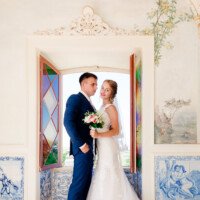 Elopement wedding in Palacio de Estoi Algarve