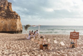 Algarve beach wedding, Alvor elopement Portugal in 2020. Algarve wedding photographer Olga Rosi Photography