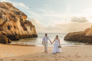 Algarve beach wedding, Alvor elopement Portugal in 2020. Algarve wedding photographer Olga Rosi Photography